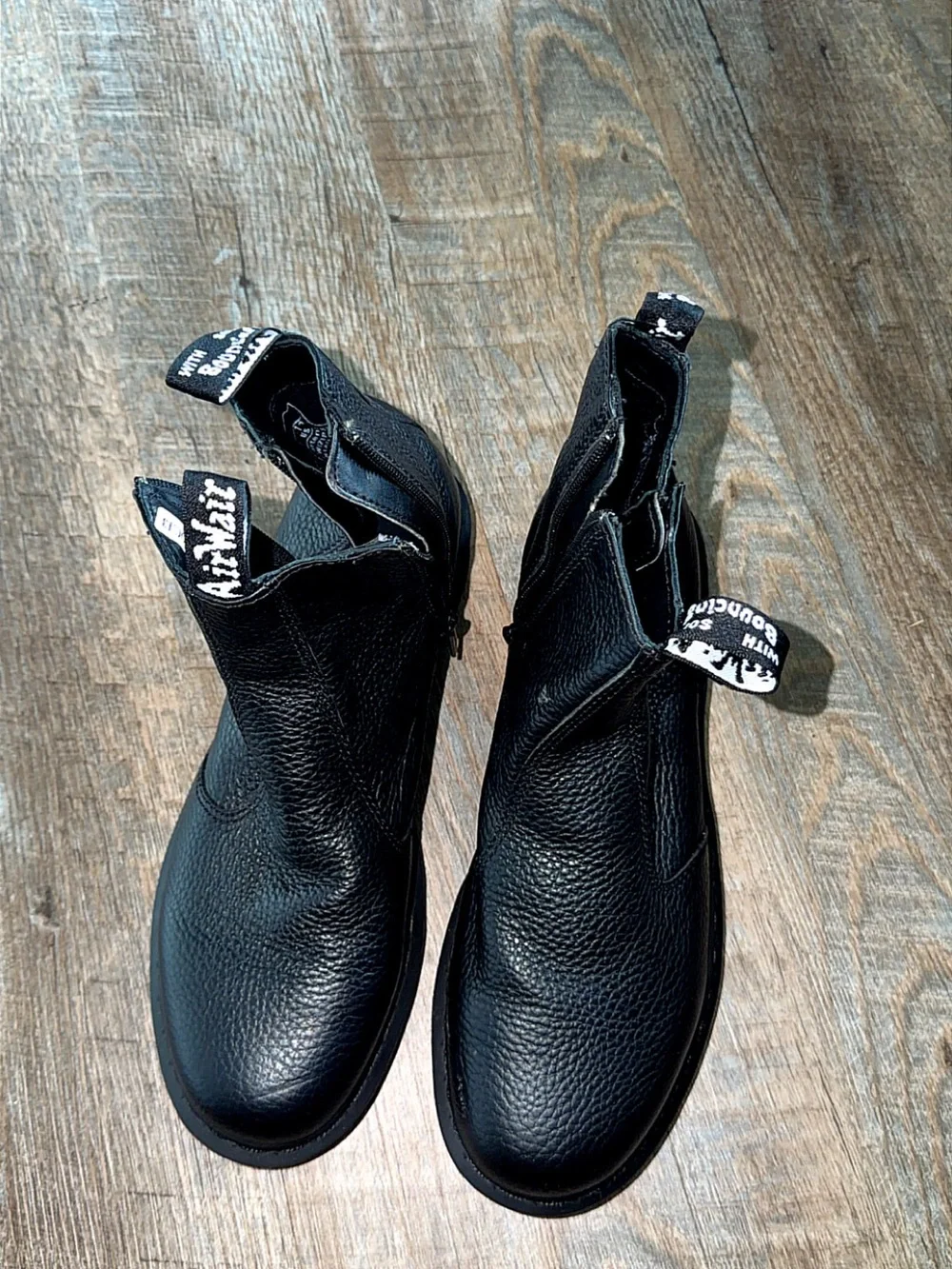 Dr. Martens Black Leather Side-Zip Ankle Boots